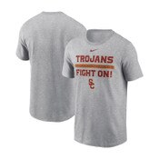USC Trojans Men's Nike Gray Cotton Graphic T-Shirt